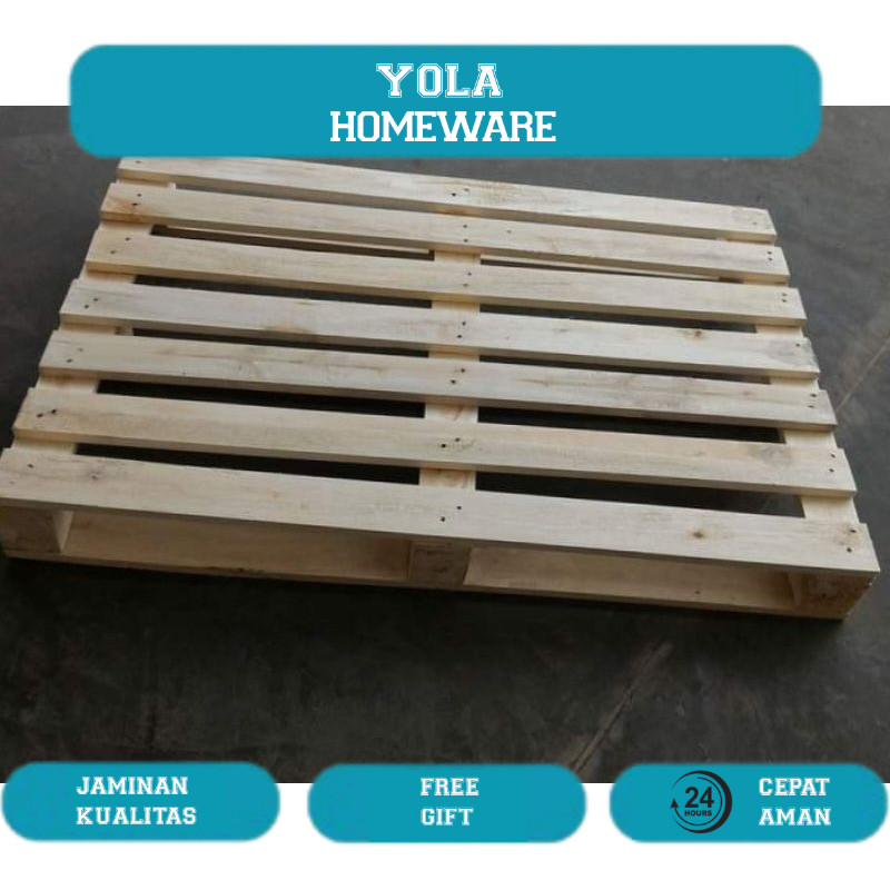 Pallet kayu tatakan dipan atau kasur kayu lokal
