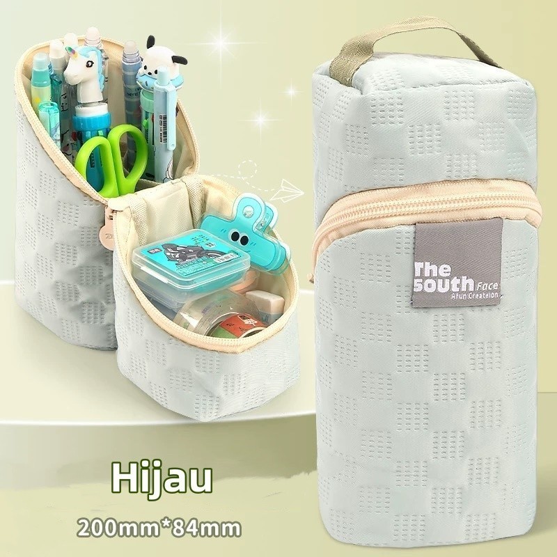 

Tas Pensil Sekolah Kapasitas Besar - Tempat Pena SMP/SMA Anti Jatuh