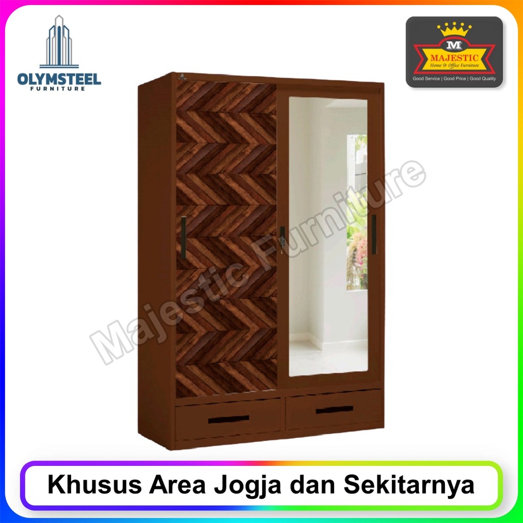 Lemari Pakaian Besi Olymsteel OSWS 2L Sekayu (Jogja)