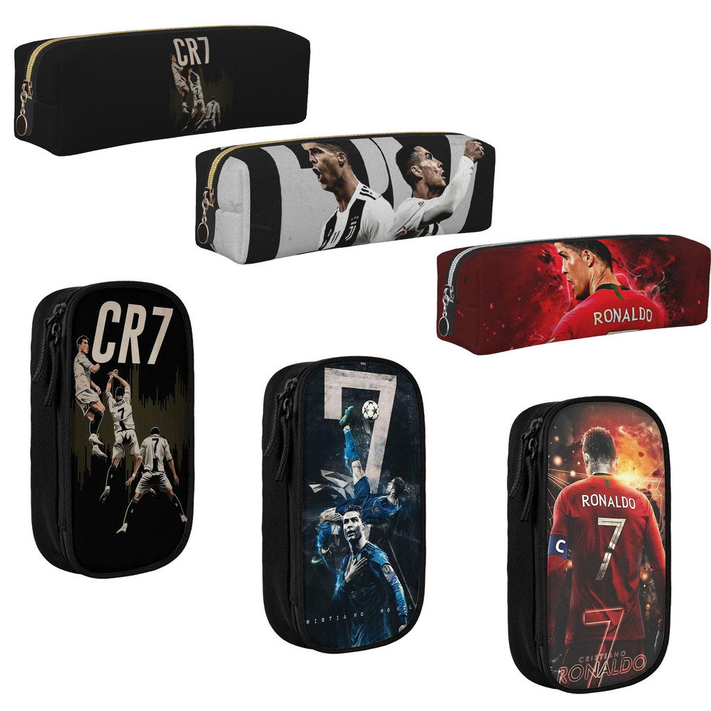 

CR7 Football Ronaldo Pencil Cases Pencil Pouch Pen Box Kids Big Capacity Bag Students School Gift Stationery