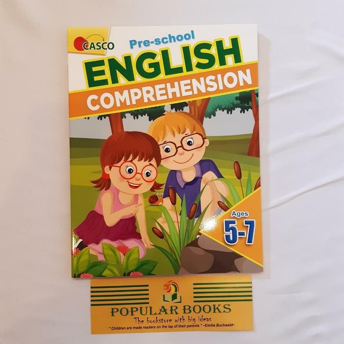 

Preschool English Comprehension Ages 5-7
