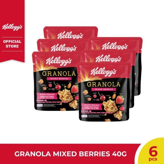 

[BUNDLE 6] Kelloggs Granola Mixed Berries Pouch 40g