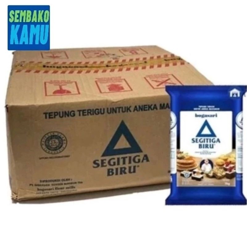 

Tepung Terigu Segitiga Biru Premium 1 kg - 1 Dus Isi 12 pcs