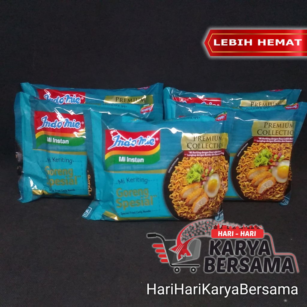 

MAKANAN MI INSTAN INDOMIE KERITING GORENG SPECIAL SPESIAL PACK 5'S X 90GR