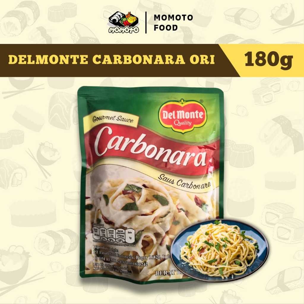 

Delmonte Del monte CARBONARA KARBONARA ORIGINAL SAUS pouch 180 Gram