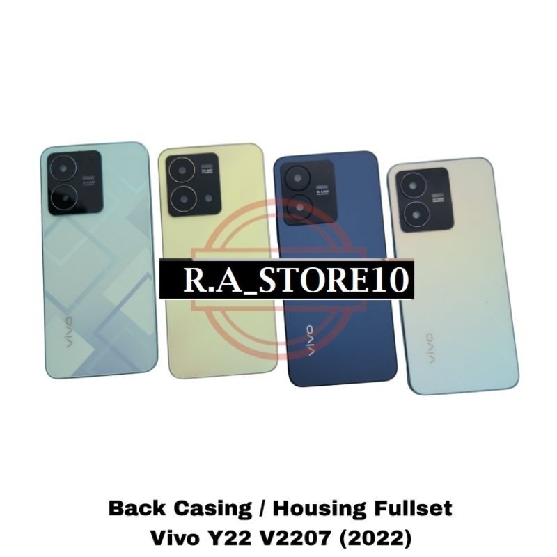 Kesing Casing Housing Vivo Y22 V2207 2022 Backdoor + Bezzel / Back Casing Kesing Housing Vivo Y22 V2
