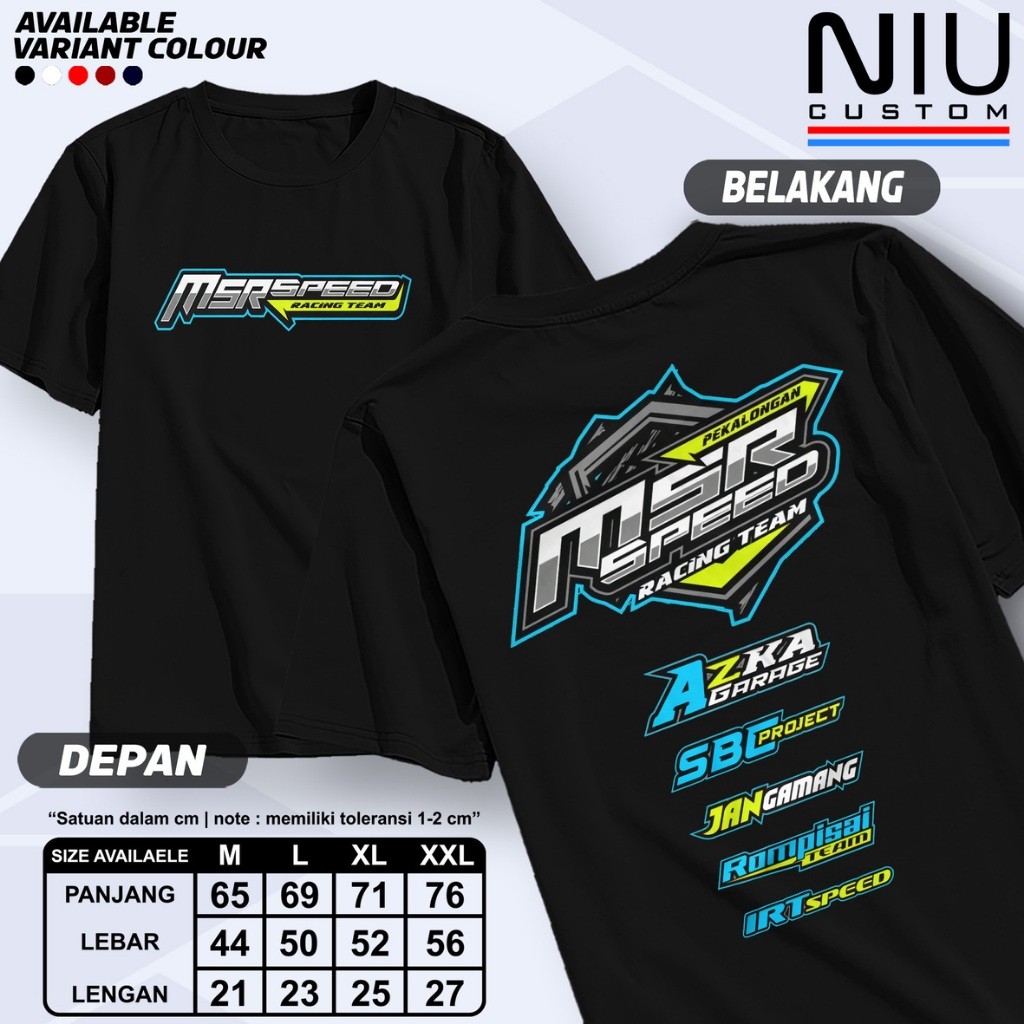 KAOS RACING MSR SPEED ORIGINAL MERCHANDISE| KAOS REQUEST NOMOR DAN NAMA RACING PILOTER | KAOS RACING
