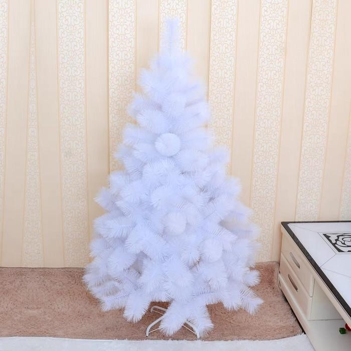 PROMO[ 210cm 240cm 270cm 300cm ] Pohon Pine Needle Jumbo Putih Salju Christmas Tree Pohon Natal 3 me