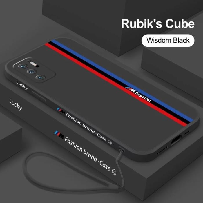 VIVO V23e Case softcase silicon fashion lucky cover Casing - Hitam, VIVO V23e