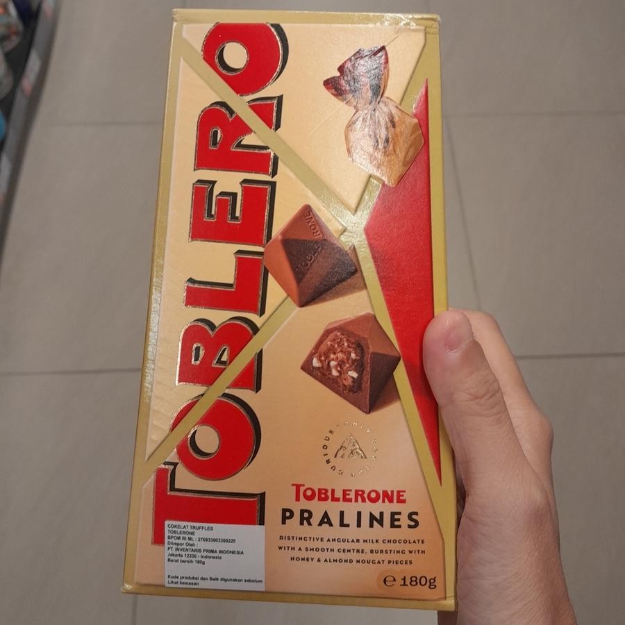 

Toblerone Praline Coklat Truffle Chocolate Import 180gr