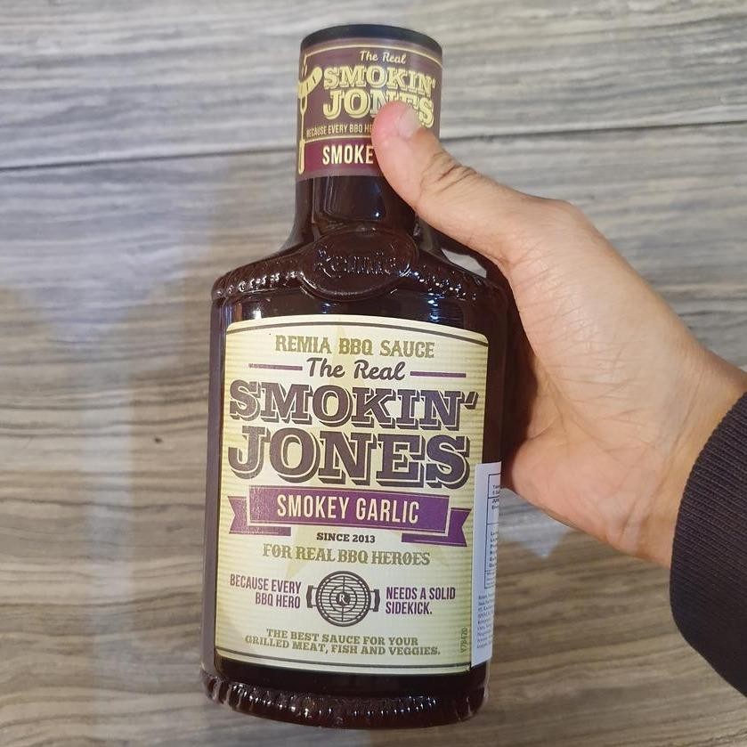 

Remia BBQ Sauce The Real Dmokin Jones Smokey Garlic Saus Barbeque Import 450ml