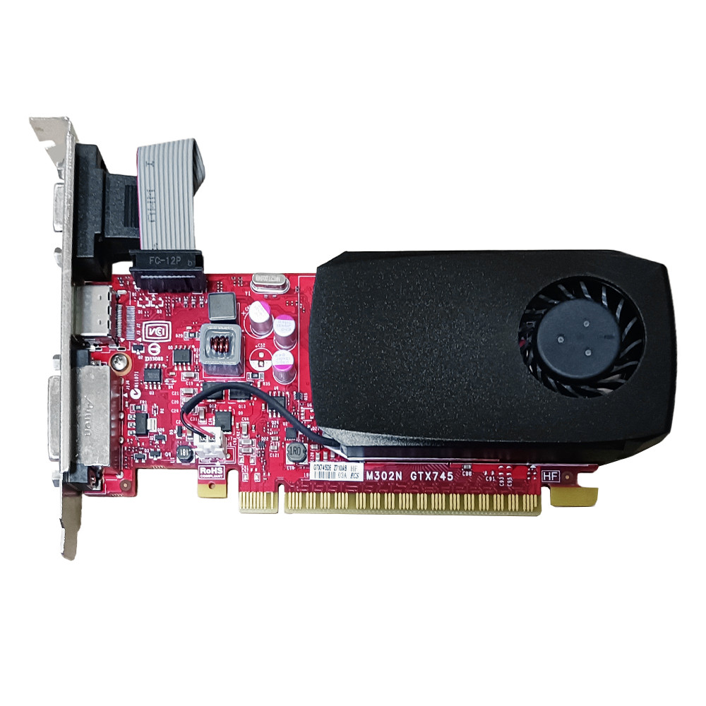 NVIDIA GeForce GTX745 GTX 745 4G GDDR3 graphics card TC2P0 4096MB 128 bit 28nm PCIe 3.0 x16 1502mhz 