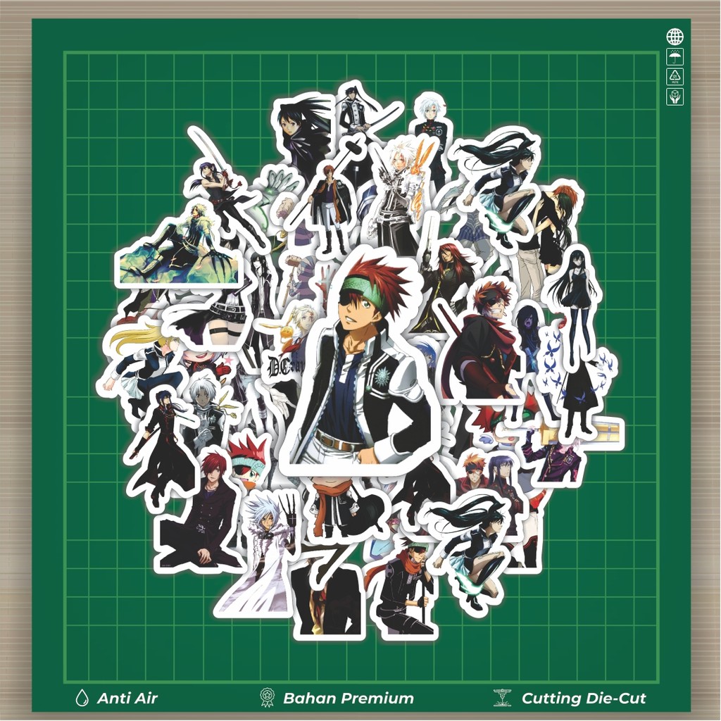 

HOT 50 PCS STIKER Stiker Anime Series D.Gray‑man Karakter Mix 2 Stiker Fashion Cars Decal Dingin Kartu Album Custom Vinyl Anti Air- Sticker Aesthetic Buku Journal Koper Casing HP Tablet Laptop Helm Motor Botol Minum