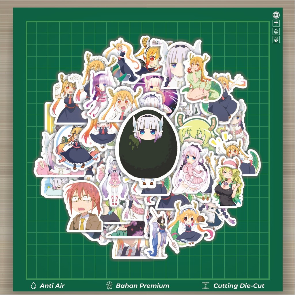 

HOT 50 PCS STIKER Stiker Anime Series Miss Kobayashi's Dragon Maid Karakter Mix 2 Stiker Fashion Cars Decal Dingin Kartu Album Custom Vinyl Anti Air- Sticker Aesthetic Buku Journal Koper Casing HP Tablet Laptop Helm Motor Botol Minum