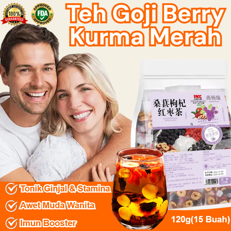

⭐Asli Beli 1 Gratis 2⭐Teh Goji Berry Kurma Merah | Mulberry And Wolfberry Combination Health Tea | Tonik Ginjal & Stamina Pria Health Tea | Kantong Teh Kesehatan Wolfberry | Tonic Mulberry Tea Teh gojiberry Tehkesehatan150g