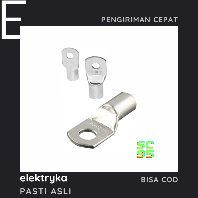 Skun Kabel / Scun cable 95mm SC-95 lubang baut   8mm 10mm 12mm  SC-95-8 SC-95-10 SC-95-12