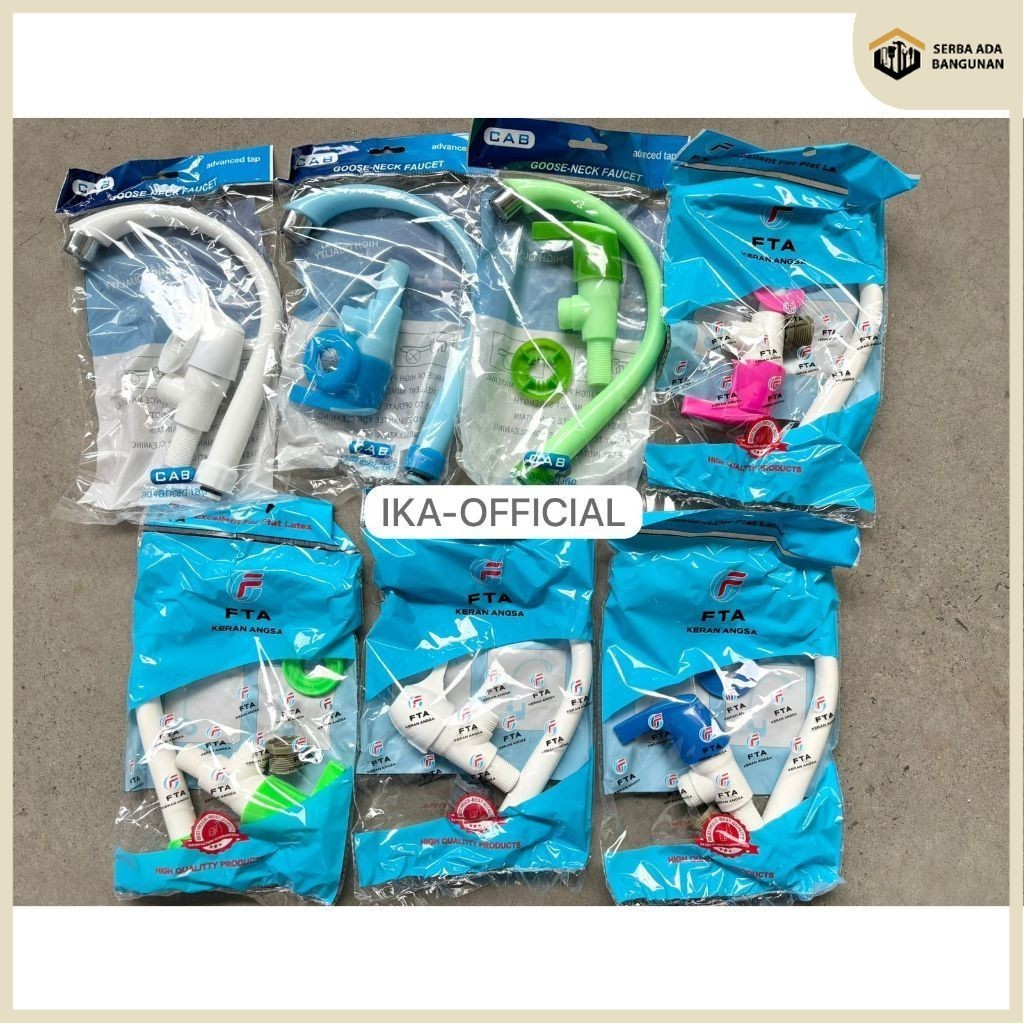 SAB JUAL MURAH SEKALI  Kran Angsa PVC Hitam Putih Pink Hijau Biru / Kran Wastafel Cuci Piring / Kera