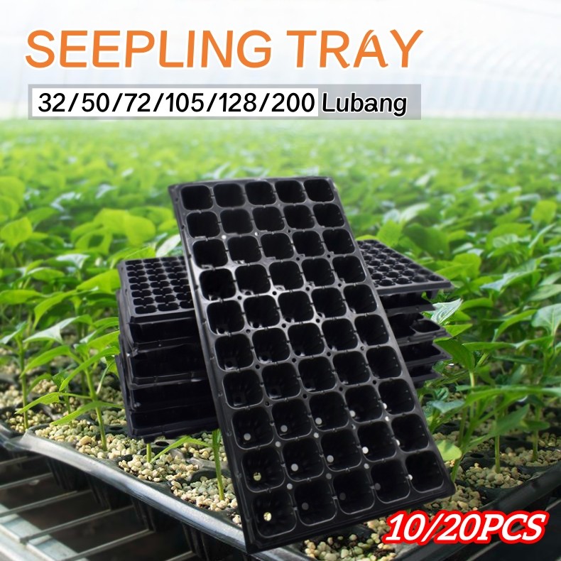 Abanhappy Kualitas Tinggi 100g Tray Semai Atau Pot Semai Atau Pot Tray Semai Bibit Benih Dengan  20P