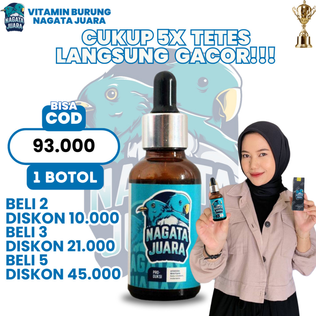 NAGATA JUARA | Vitamin Burung Nagata Juara Buat Burung Anda Gacor Full Isian Dengan Nagata Juara