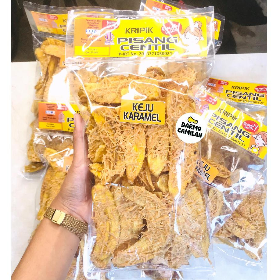 

Kripik Pisang Centil 250gr Susu Keju Karamel