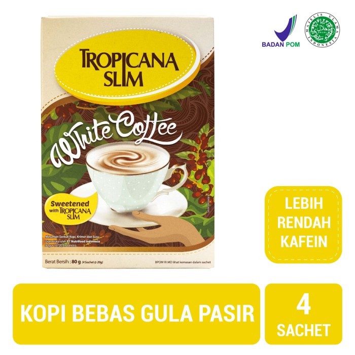 

TROP SLIM WHITE COFFE 4X20GR - AMY