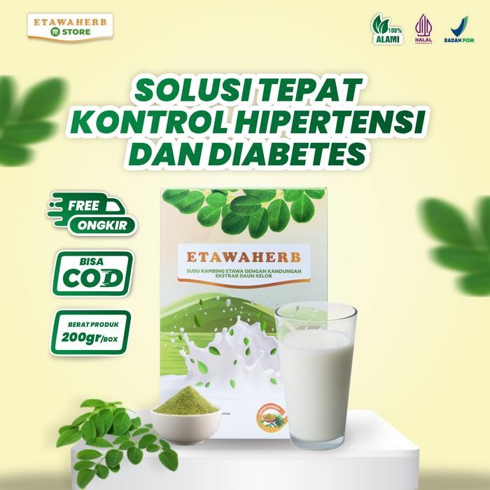 

Best Seller Susu Etawaherb 200 Gram 1 Box | Susu Kambing Etawa Asli Original dengan Ekstra Daun Kelor Bantu Permasalahan Kolesterol Secara Alami | Dairy Milk Bubuk Serbuk - 1 Box