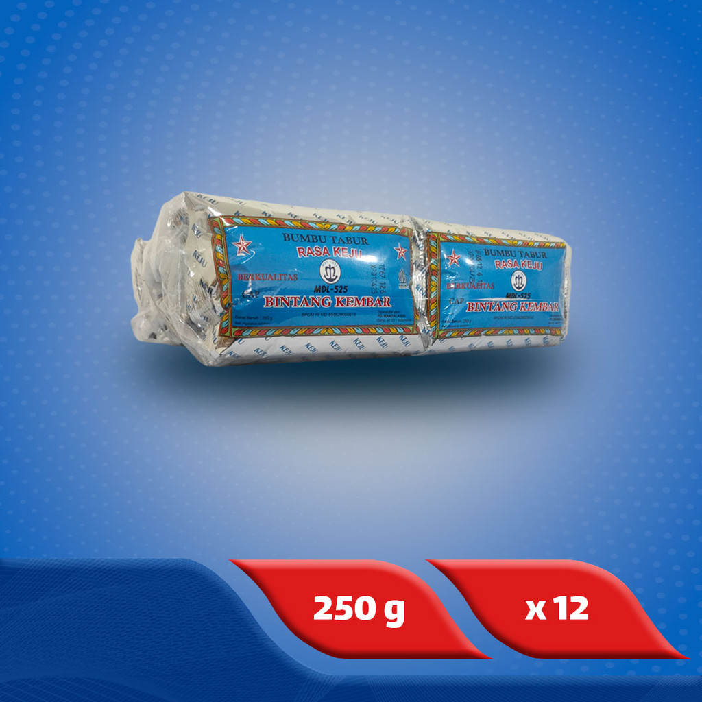 

Bintang Kembar Bumbu Tabur Keju 250 g x 12 pcs