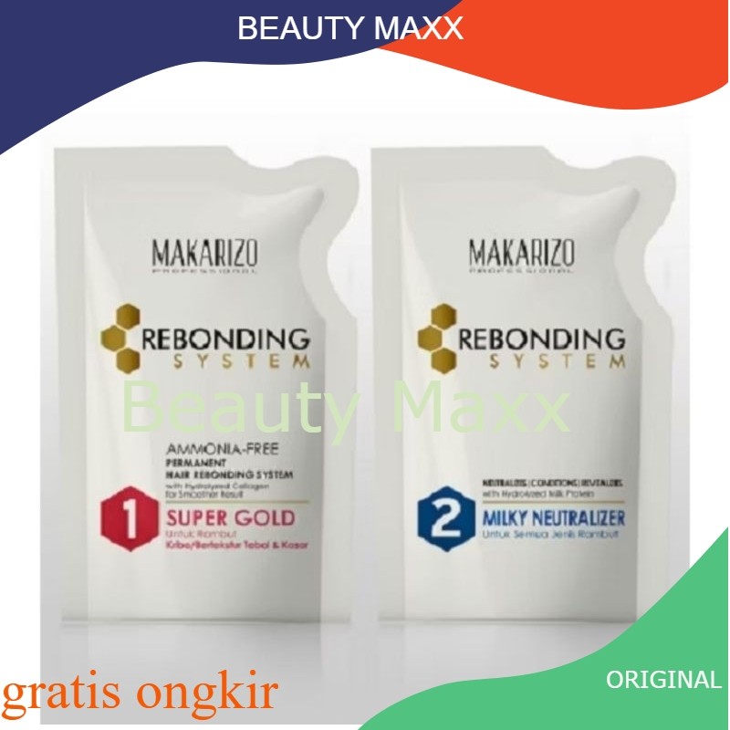 MAKARIZO - Makarizo Rebonding System - Pelurus Rambut Profesional dengan Keratin