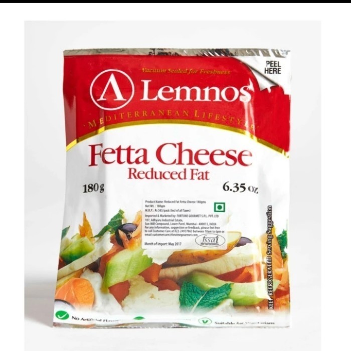 

lemnos fetta cheese keju reduce fat rendah lemak 180gr