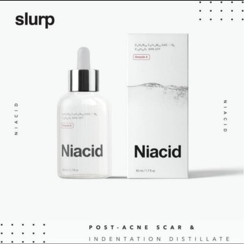 TERLARIS SERUM NIACID | NIACID BY SLURP | NIACID SLURP LABORATORIES KOREA ALL IN ONE  FACE SERUM