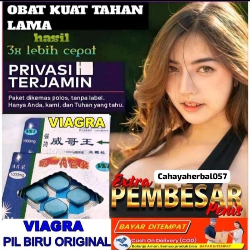 VIAGRA CINA ASLI ORIGINAL - ISI 4 BUTIR MENAMBAH STAMINA PRIA OBAT HERBAL VITALITAS TAHAN LAMA KUAT 