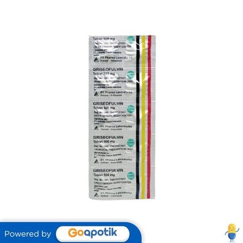 Griseofulvin Pharma 500 Mg Strip 10 Tablet