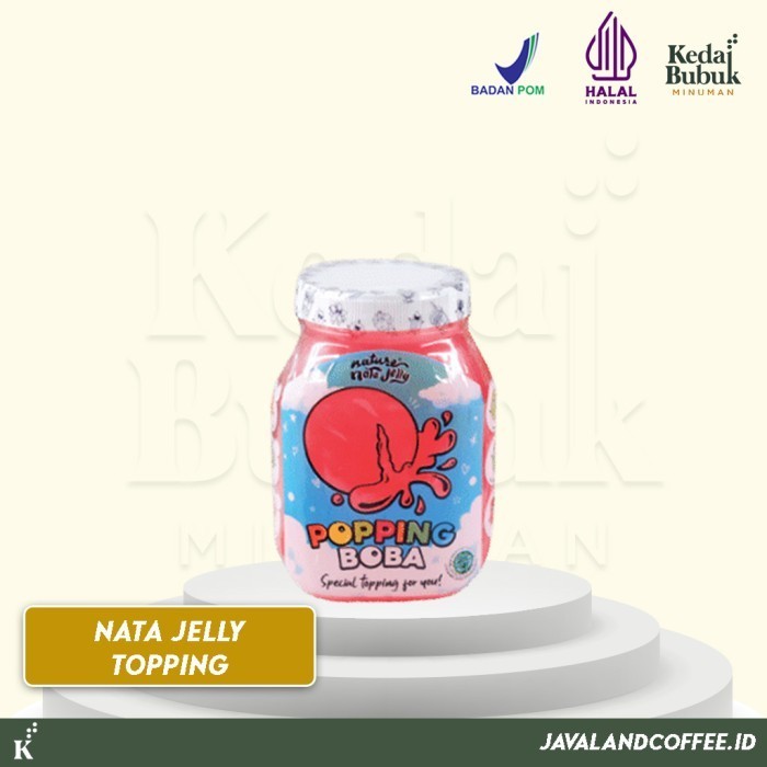 

[[ K23 - BEST SELLER ]] POPPING BOBA NATA JELLY 500GR - STRAWBERRY