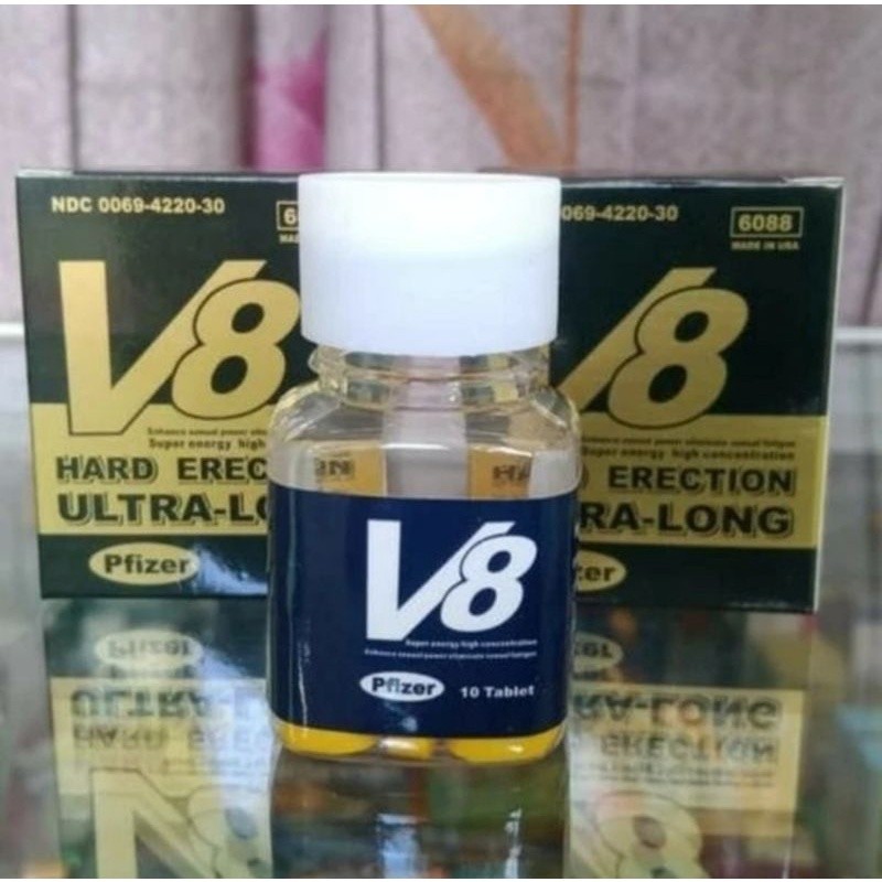 Obat Kuat Herbal V8 Suplemen Penambah Stamina Pria Dewasa Tahan Lama Asli Original ( PRODUK ORIGINAL