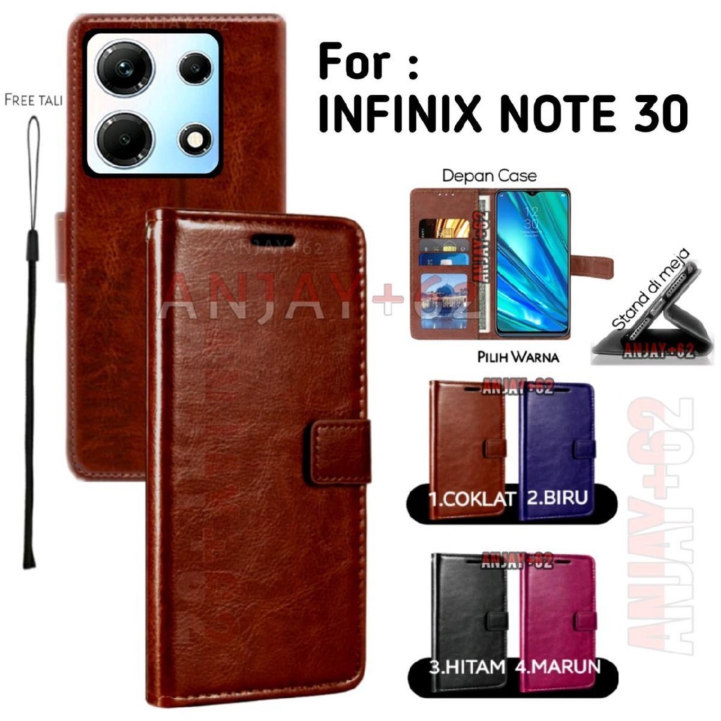 Flip cover case  INFINIX NOTE 30 casing dompet kulit standing  smartphone ponsel DP1