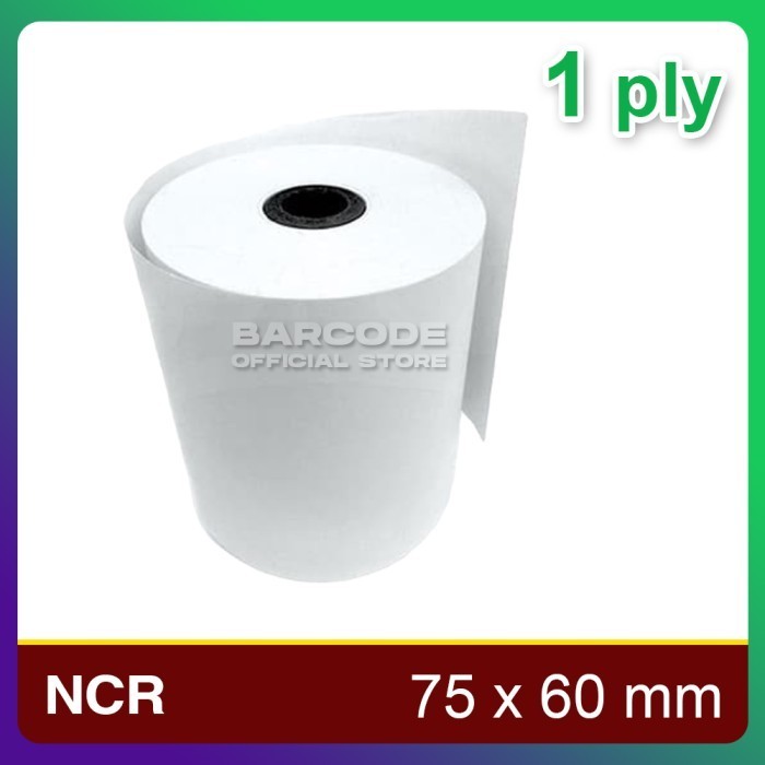 

KERTAS STRUK HVS 1PLY 75x60 UNTUK PRINTER KASIR DOT MATRIX 75x60mm -TMA69
