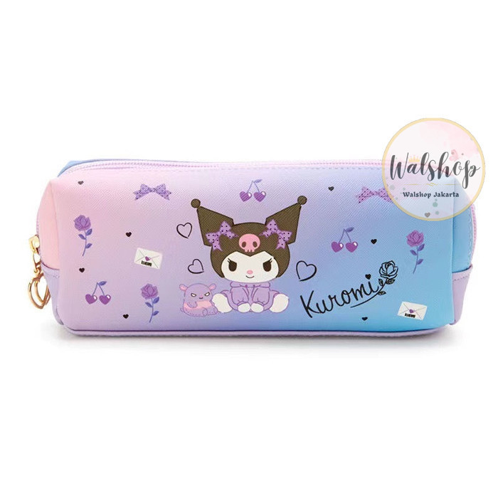 

TERLARIS! Tempat Pensil Premium Sanrio Melody Moroll Kuromi Twin Stars - TP002 - Kuromi
