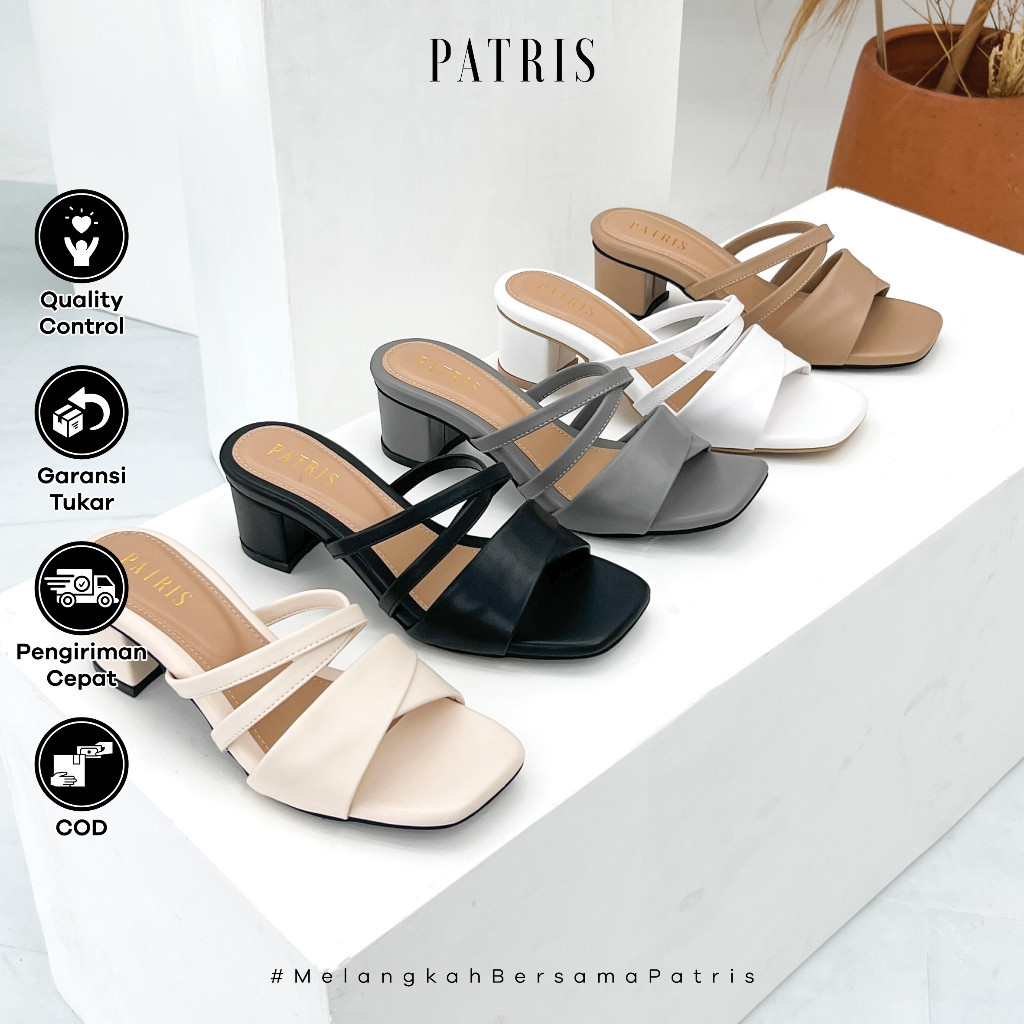 [PREMIUM ORIGINAL] Patris Carisha Sandal Wanita heelss / Hak 5 Cm