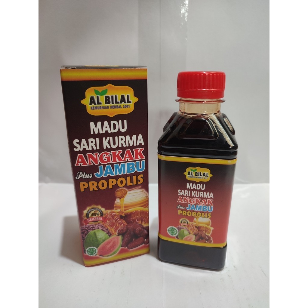 

Sari Kurma Madu Angkak Al-Bilal Plus Jambu Biji Propolis 330Gram