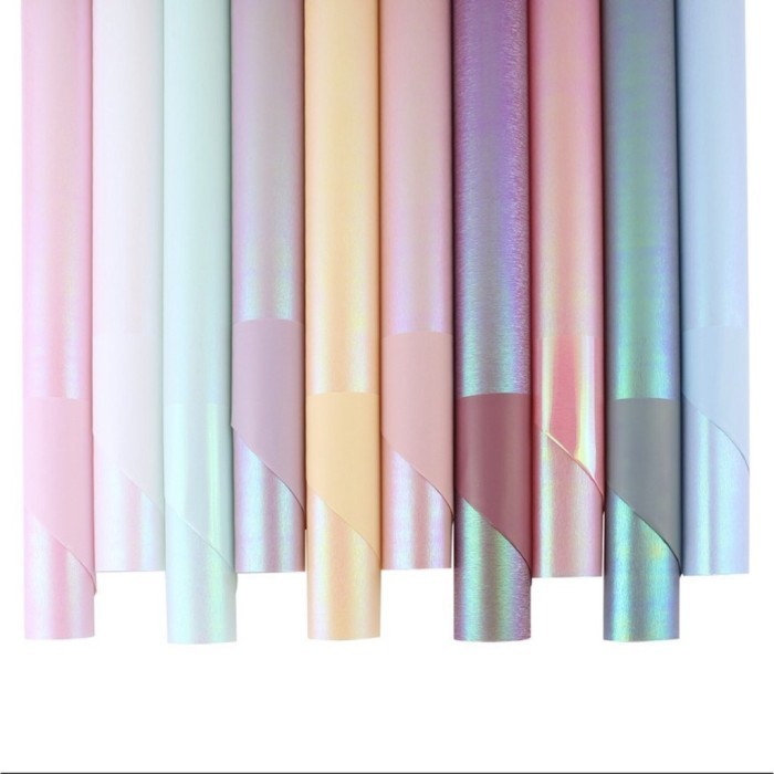 

[20 Lembar] Korean Flower Wrap Glitter Hologram / FWIA