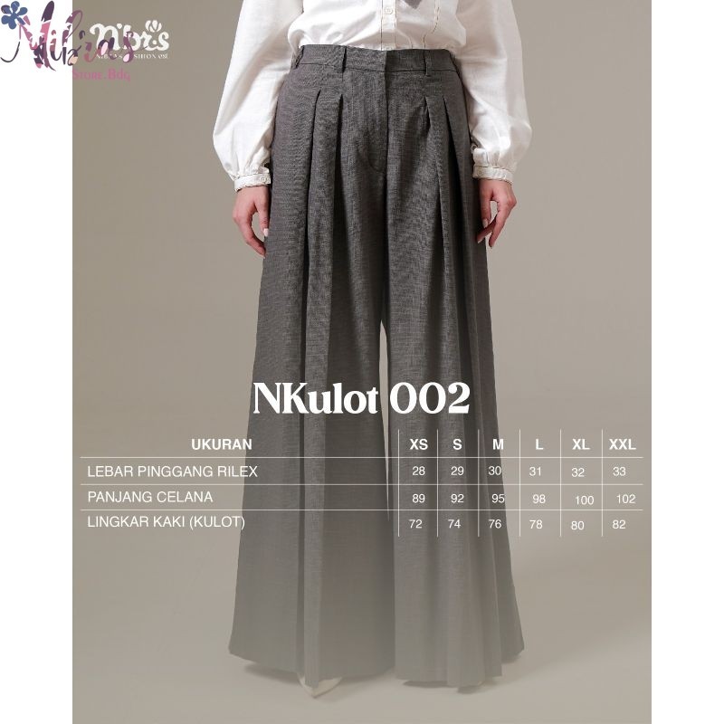 Nibrasstorebdg Nibras Celana Kulot 002 /Celana Kulot Wanita/Celana kulot Nibras Original