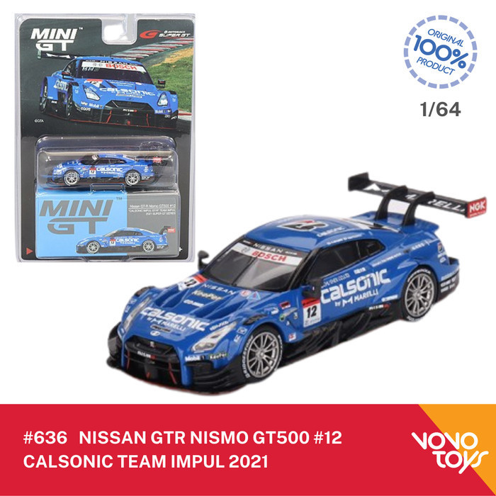 AR2158 MiniGT 636 Nissan GTR Nismo GT500 #12 Calsonic Team Impul 2021
