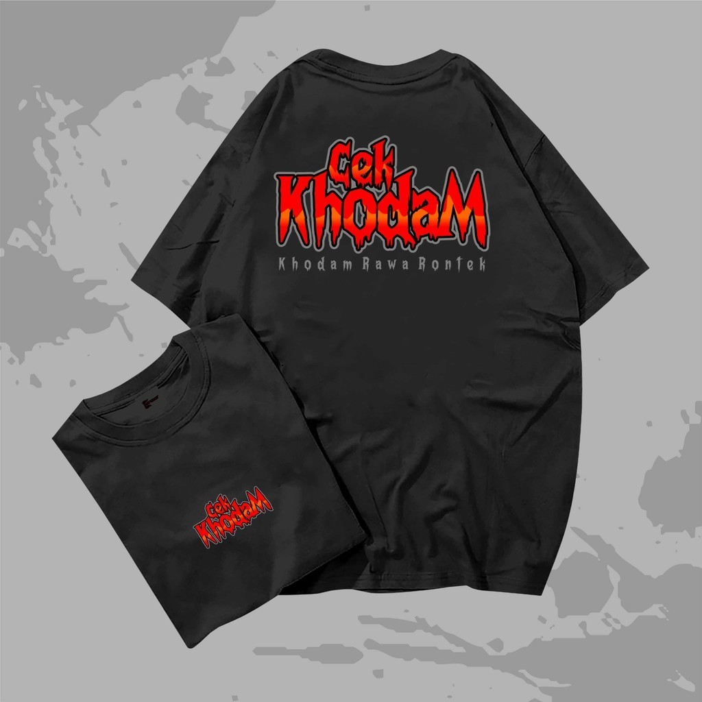 Kaos Cek Khodam Rawa Rontek Cotton combed Distro Adem nyaman Cowok Fit Sablon JGD Apparel