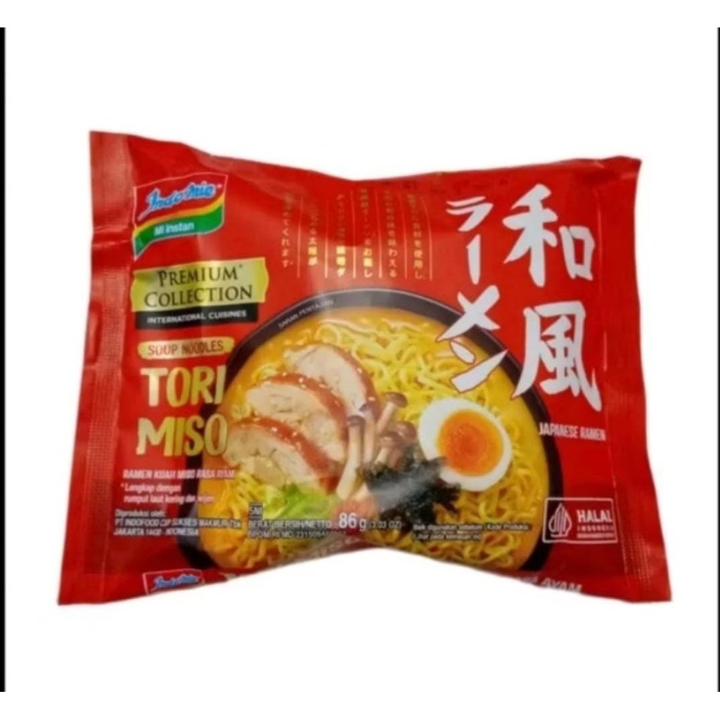 

MIE INSTANT INDOMIE RAMEN KUAH 86 GR TORI MISO