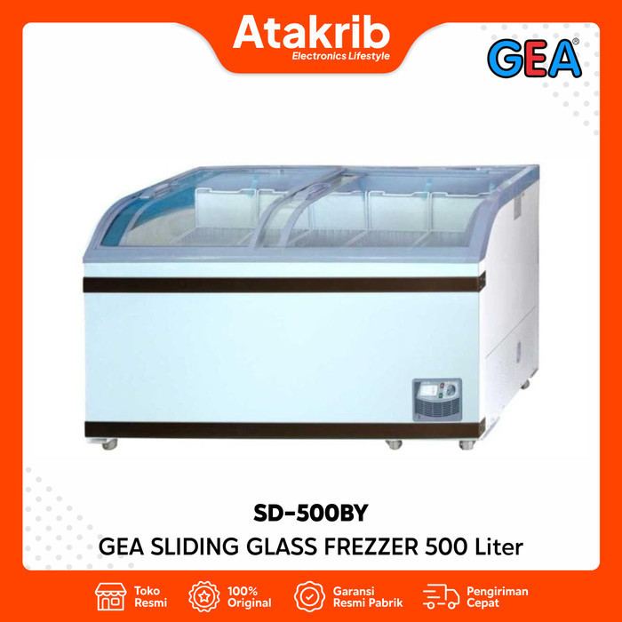 GEA SLIDING GLASS FREZZER SD-500BY / SD 500BY - 500 Liter