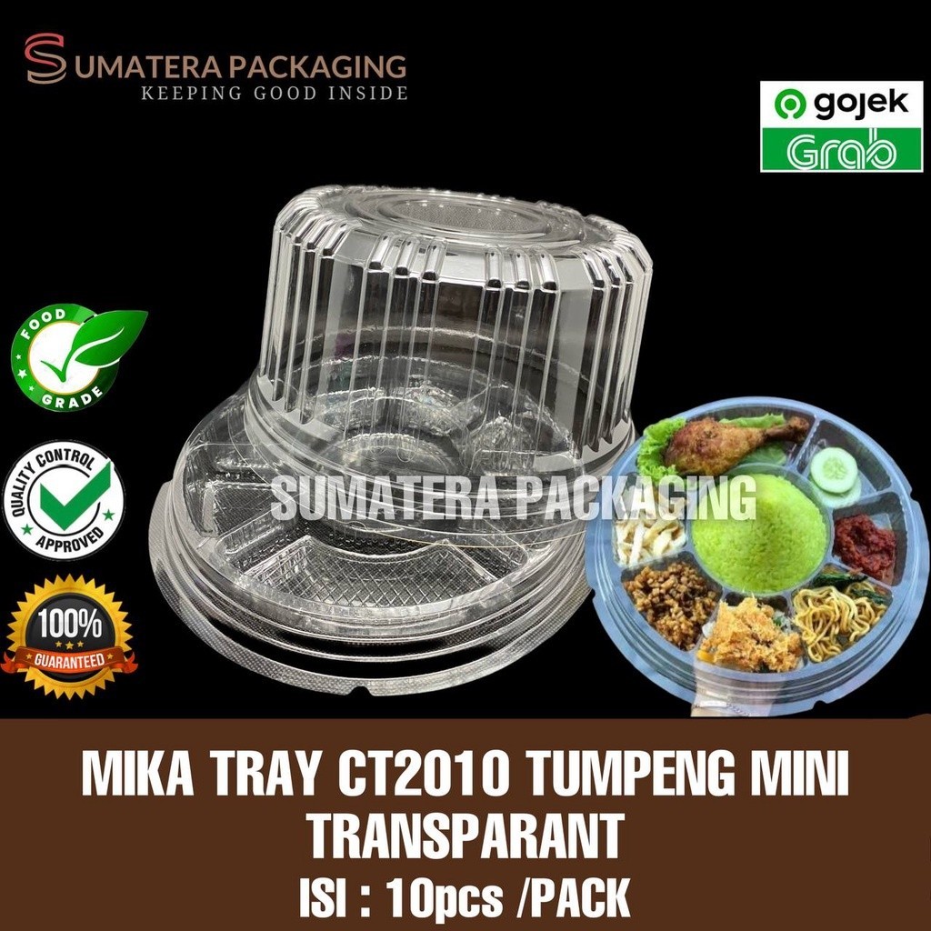 MIKA TUMPENG MINI CT20 SEKAT 8 BENING ISI 10PCS TRAY TUMINI MEDAN GROSIR