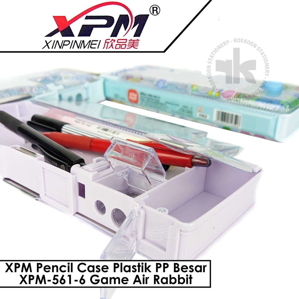 

XPM Pencil Case Plastik PP Besar XPM-561-6 Game Air Rabbit