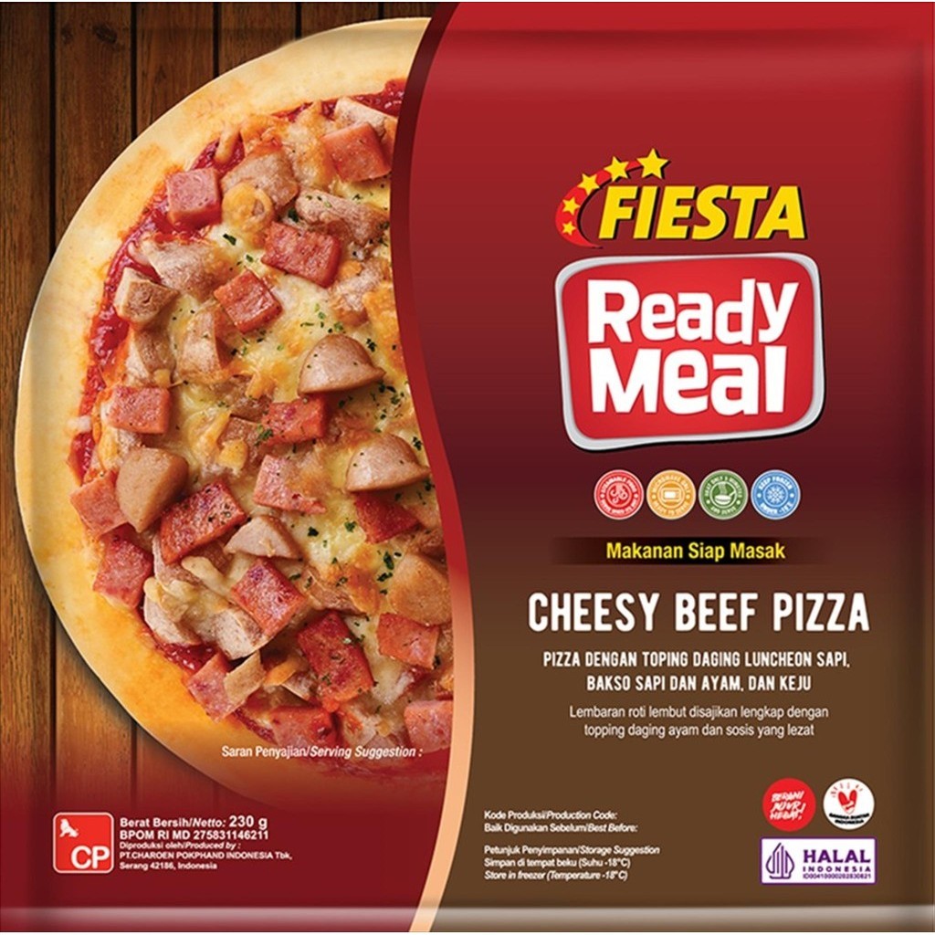 

CHEESY BEEF PIZZA 230 GR - FIESTA