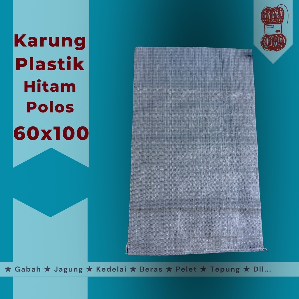 Karung Plastik Baru 60x100 Warna Hitam