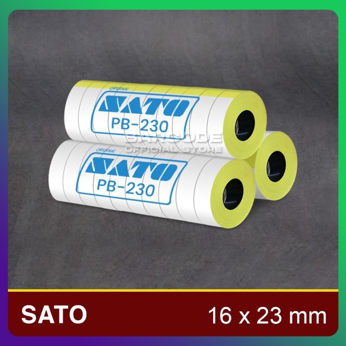 

Kertas Label Sato PB-230 16x23mm Bandero Price Harga Kuning PB230 -TMA56